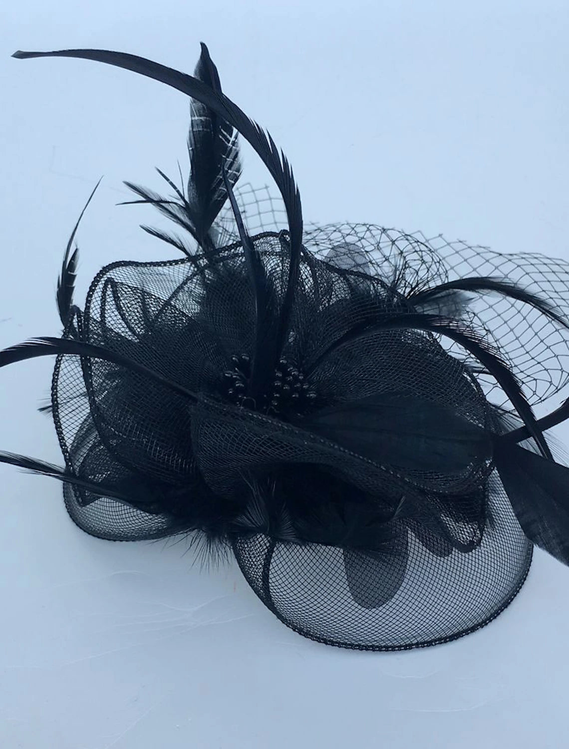 Wholesale Feather / Net Fascinators Kentucky Derby Hat / Headwear / Birdcage Veils with Floral 1PC Wedding / Special Occasion / Tea Party Headpiece